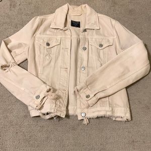 Abercrombie & Fitch Distressed Jean Jacket